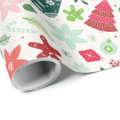 Mistletoe Magic Christmas Wrapping Paper Cadeaupapier (Rol Hoek)