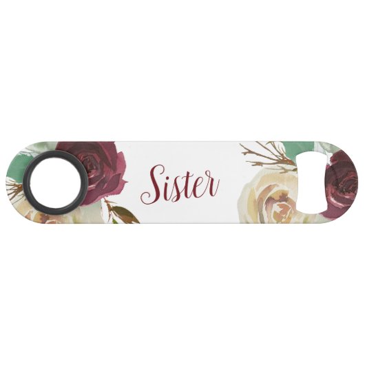 Mistletoe Manor Bloemen Waterverf Trendy Zuster Speed Flessenopener (Voorkant (Horizontaal))