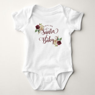 Mistletoe Manor Kerst Bloemstuk Santa Baby Girl Romper
