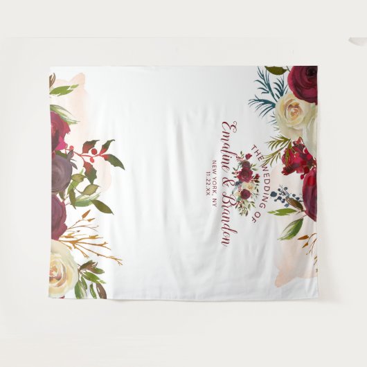 Mistletoe Manor Trouwfoto Fotohouding Achtergrond Wandkleed (Voorkant (horizontaal))