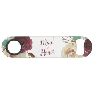 Mistletoe Manor Watercolor Chic Bruidsmeisje Speed Flessenopener