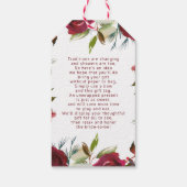 Mistletoe Manor Winter Bruids Display Douche Cadeaulabel (Achterkant)