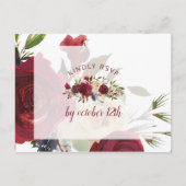 Mistletoe Manor Winter Bruiloft Maaltijd Keuze RSV Briefkaart (Voorkant)