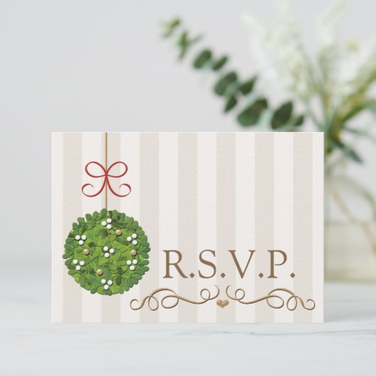 MISTLETOE MARIAGE RESPONSABLE CARTE RSVP (Debout devant)