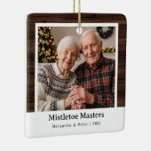 Mistletoe Masters – Grootouders Foto Ornament (Rechts)