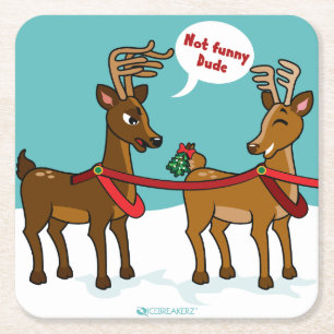 MISTLETOE MATT FUNNY CHRISTMAS ONDERZETTER