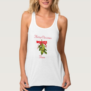 mistletoe merry kersttanktop tanktop