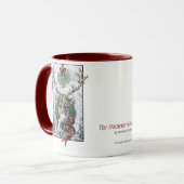 "Mistletoe Messenger" mok kerstrendieren (Voorkant links)