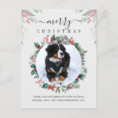 Mistletoe met kerstcadeau feestdagenkaart (Voorkant)