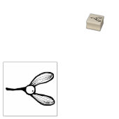 Mistletoe - mini takjes 	rubberstempel (Gestempeld)