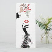 Mistletoe Mischief jaren 50 Illustratie Mode Aankondiging (Staand voorkant)