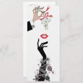Mistletoe Mischief jaren 50 Illustratie Mode Aankondiging (Voorkant / Achterkant)