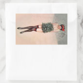 Mistletoe Miss Rechthoekige Sticker (Tas)