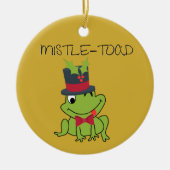 Mistletoe "Mistle-Toad" Funny Ornament (Voorkant)