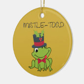 Mistletoe "Mistle-Toad" Funny Ornament (Links)