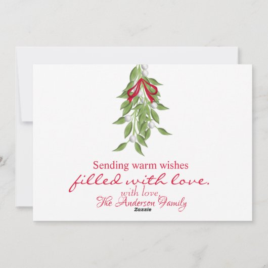 Mistletoe Modèle photo de Noël (Dos)