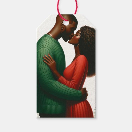 Mistletoe Moments 1 étiquette cadeau (Devant)