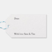 Mistletoe Noël Cadeaux Étiquettes Jeux vert et rou (Dos Horizontal)