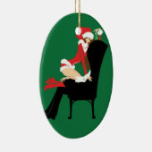 Mistletoe Oval Ornament (Rechts)