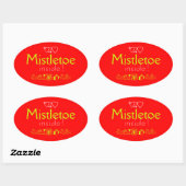 Mistletoe Ovale Sticker (Vel)