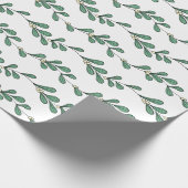 Mistletoe Pattern Cadeaupapier (Hoek)