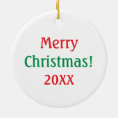 Mistletoe Pigs Ornament (Achterkant)