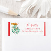 Mistletoe Return Address Labels (Insitu)