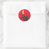 Mistletoe Ronde Sticker (Tas)
