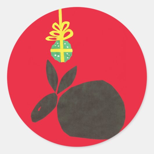 Mistletoe Ronde Sticker (Voorkant)