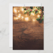 Mistletoe Rustic Corporate Kerstfeestdag Kaart (Achterkant)