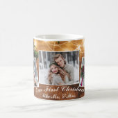 Mistletoe rustieke houten kerst Feestdagen Koffiemok (Center)