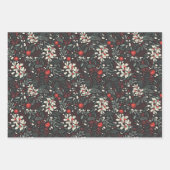 Mistletoe vintage, Feuilles Holly, Berries rouges (Devant 3)