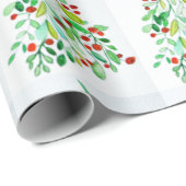 Mistletoe waterverf cadeaupapier (Rol Hoek)