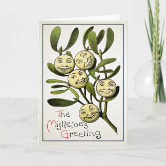Mistletoes Groet Kerstmis Kaart