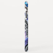 Misto de gradiente e chuviscado, ciano e roze Case-Mate iPhone case (Achterkant/rechts)