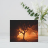 Mistorieboom onder mist briefkaart (Staand voorkant)