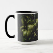 Mistroostige Landelijke Groene Tomaten Keuken Mok (Links)