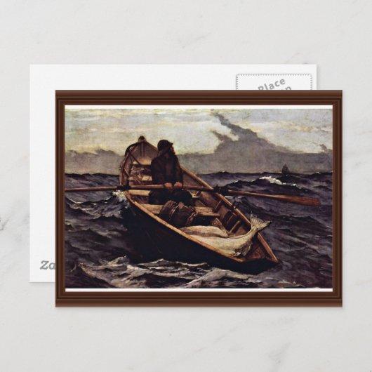 Mistwaarschuwing (mistwaarschuwing) van Homer Wins Briefkaart (Voorkant / Achterkant)