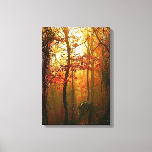 Misty Autumn Morning Canvas (Voorkant)