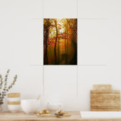Misty Autumn Morning Poster (Keuken)