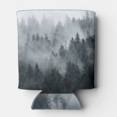 Misty berglandschap stijl blikjeskoeler (Achterkant)