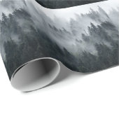 Misty berglandschap  stijl cadeaupapier (Rol Hoek)