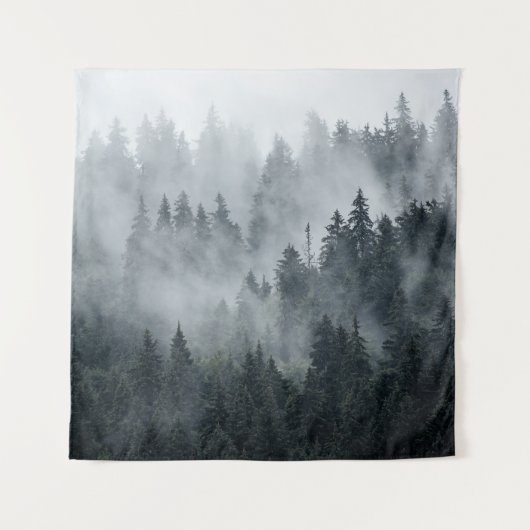 Misty berglandschap stijl wandkleed (Voorkant)