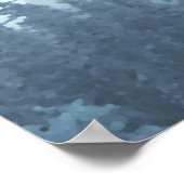 Misty Blue Pines 26 Table Wedding Seating Chart Poster (Hoek)