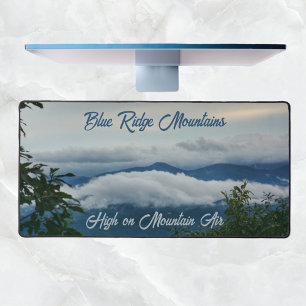 Misty Blue Ridge Mountains fotografisch landschap Bureaumat