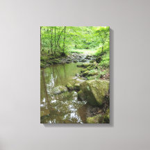 Misty Bos Canvas Wandkunst | Serene Natuur
