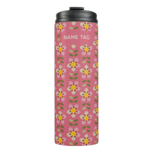 Misty Charm Bloemen Thermische Tumbler Thermosbeker