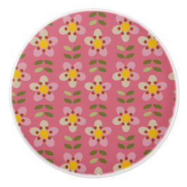 MISTY CHARM - Floral keramische knop