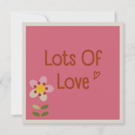 MISTY CHARM - Moederdag Floral Invitation Kaart