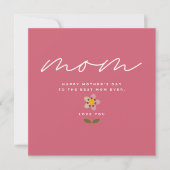 MISTY CHARM - Moederdag Floral Invitation Kaart (Voorkant)